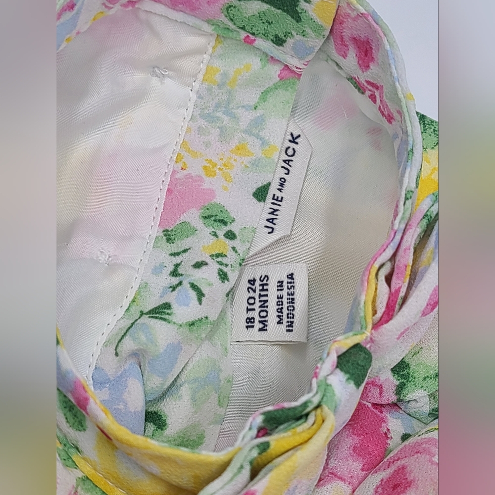 Janie And Jack Tiered Floral Chiffon Dress size 18-24 months - Picture 4 of 6